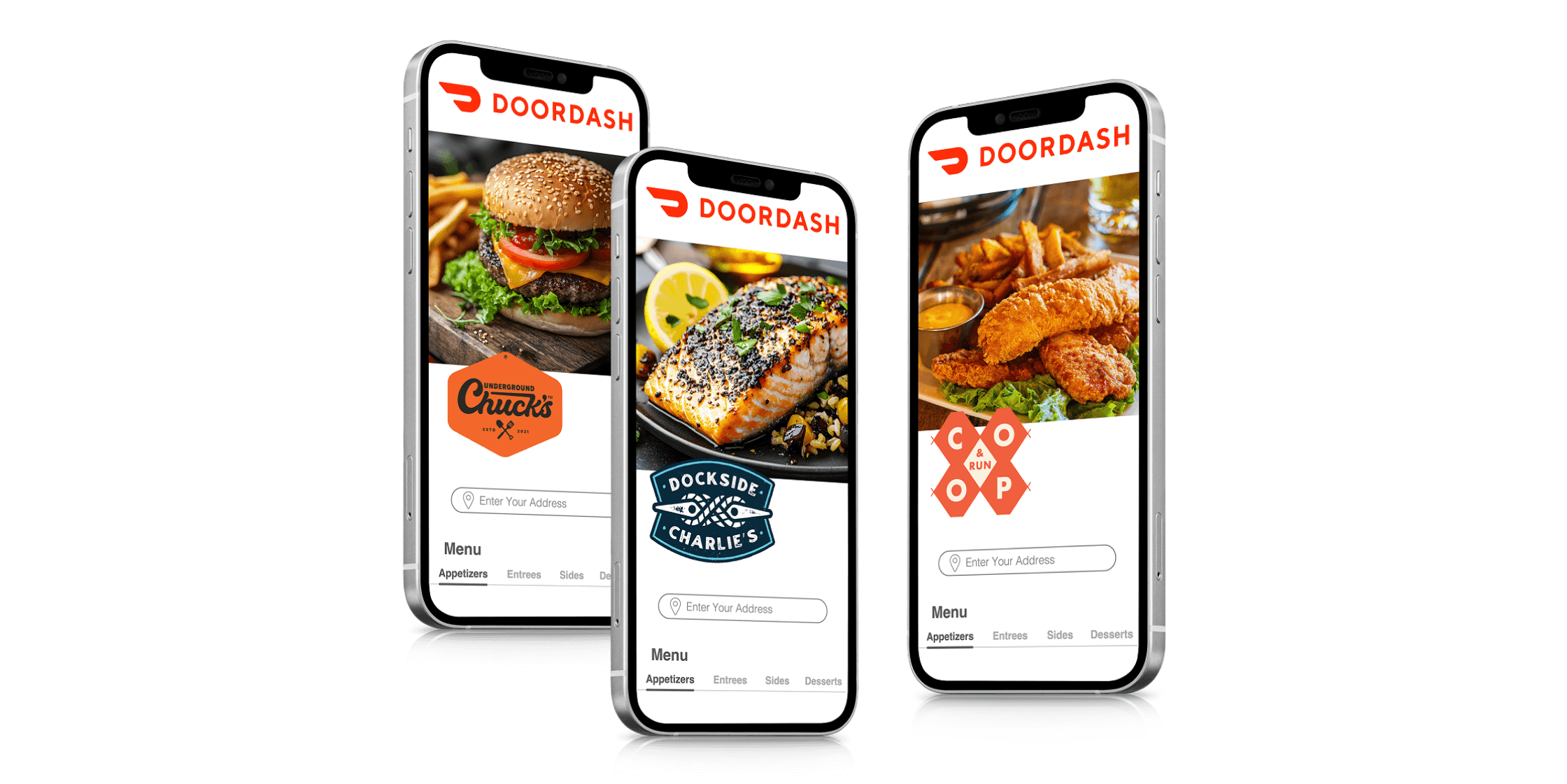 Pages des marques virtuelles dans les applis de livraison